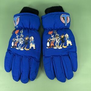 Vintage 1996 Space Jam Winter Gloves Youth M/L Warner Brothers Tune Squad 90’s